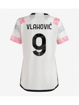 Juventus Dusan Vlahovic #9 Auswärtstrikot für Frauen 2023-24 Kurzarm